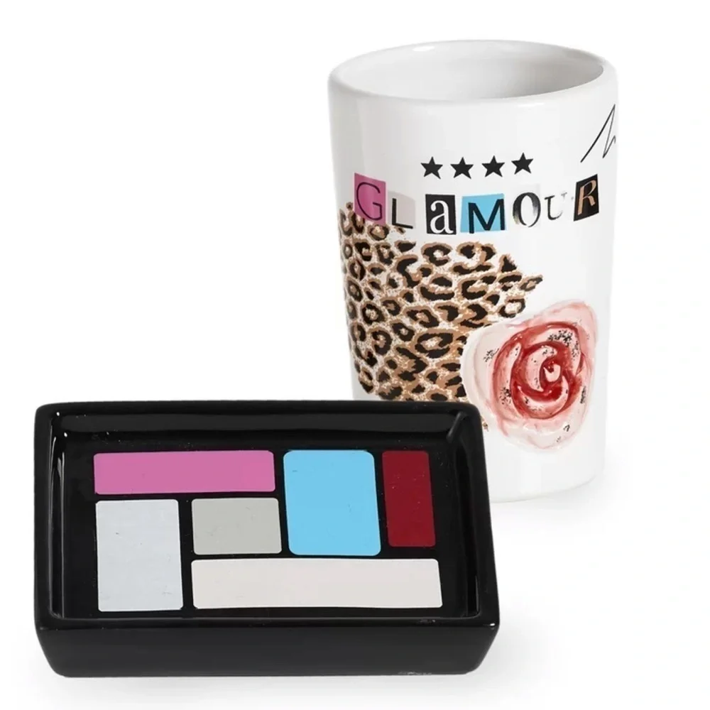 Diva Fashionista Ceramic Tumbler Multi Color